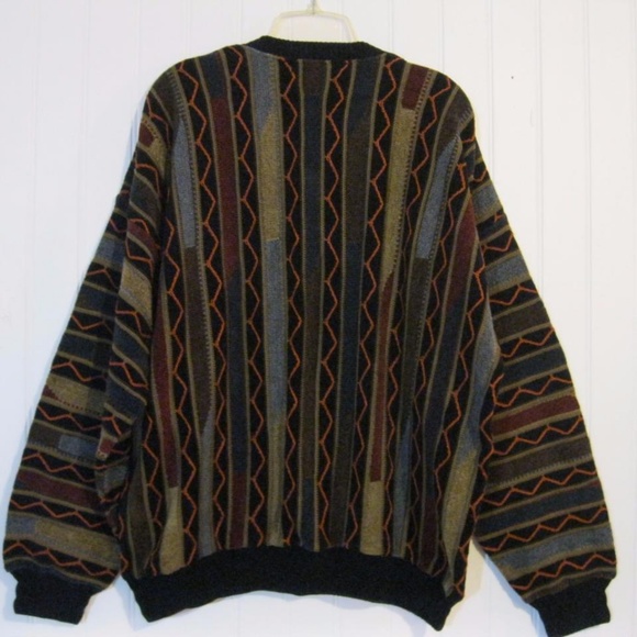 Mens TUNDRA Sz L Multi-Color Sweater - Picture 5 of 7